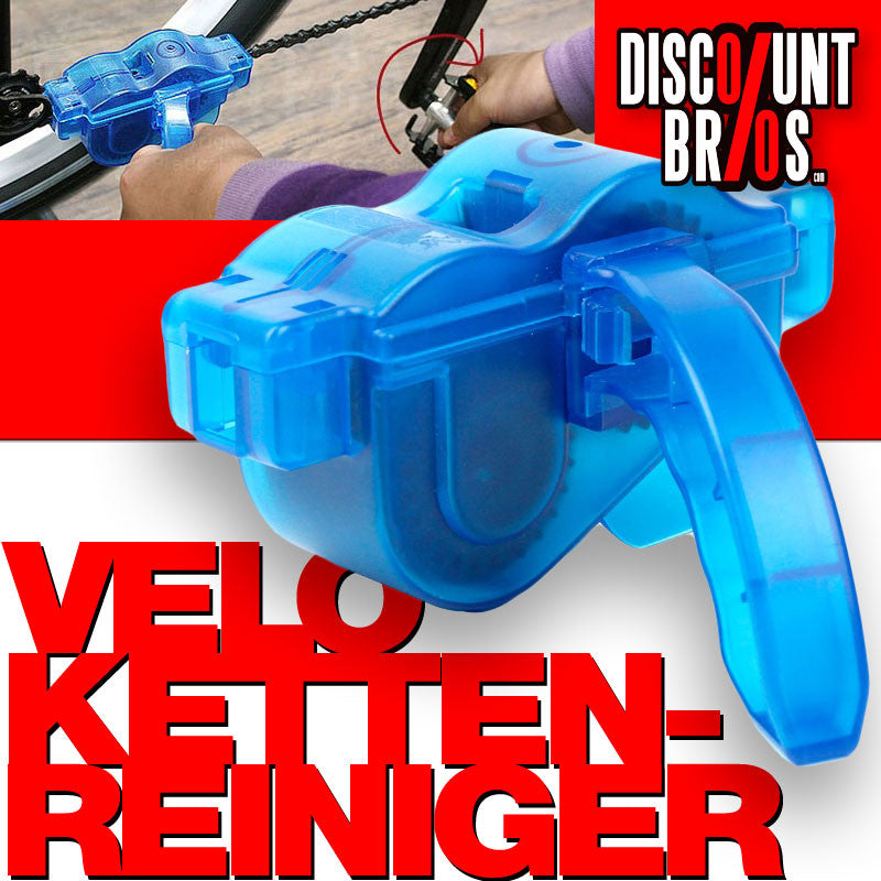 Velo Fahrrad KETTENREINIGUNGS-GERÄT Werkzeug mit Tank und 6 rotierenden Bürsten