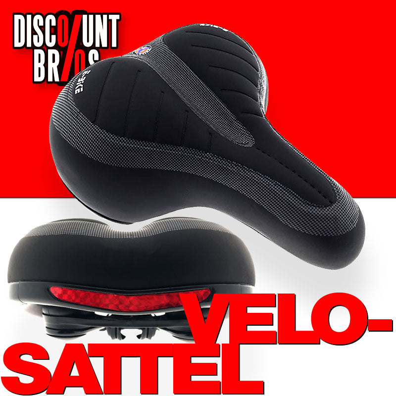 Komfort E-BIKE VELO SATTEL Fahrradsattel Velosattel SCHWARZ